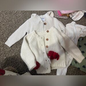 12 month baby girl clothing bundle, see description